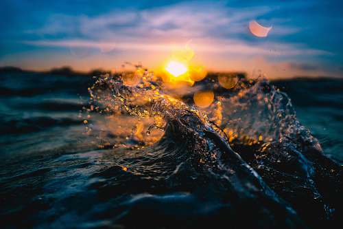 united states body of water during sunset nature